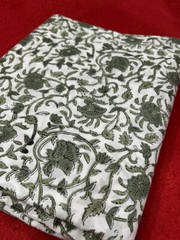5 Yard Hand Block Print Cotton Indian Dressmaking Fabric Craft Sewing Hand Craft