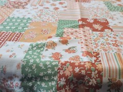 2 Piece VTG Unused Poly Floral Patchwork Print Material Stretch Lots Of Goodness