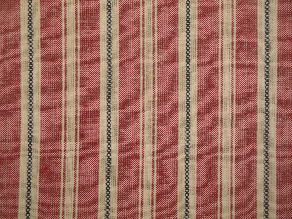 Americana Vintage Collection Red Stripe Homespun Quilt Apparrel Sewing Fabric