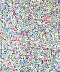 VTG Peter Pan Fabric Cotton Blue Navy Pink Mauve Green Floral Print