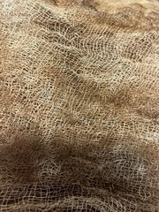 36” X 36” Piece Coffee Stained Primitive Cheesecloth Halloween Folk Art Crafts