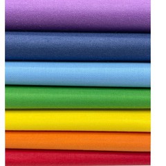 7Pcs 18 x 21 Inch Cotton Fabric Bundles Fat Quarters, Rainbow Solid Colors Pa…
