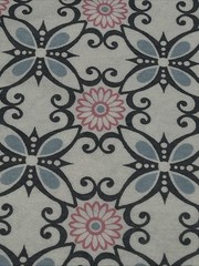 JoAnn Snuggle Flannel Fabric 3 Yards Pink and Blue Floral Swirl 42″ NEW