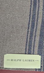 Ralph Lauren Fabric Sample Beauvais Grain Sack Dark Blue 27″ x 27″ sa