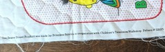 NOS VTG SESAME STREET Cut And Sew Quilted BIBS Panel Oscar Cookie Big Bird Ernie