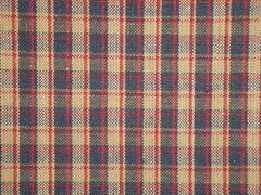 Navy Blue Red Plaid Homespun Sewing Quilt Home Decor Apparel Americana Fabric