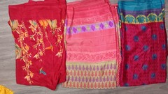 Women’s 10Pc Lot Vintage Art Silk Sari For Art & Craft Work Indian Saree Fabric