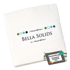 42 Cotton Fabric Squares Charm Pack – White Bleached 5-Inch Quilting Squares