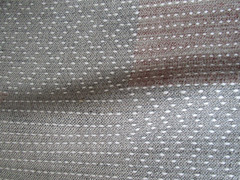 Zak & Fox MARINER Linen Blend Slub Charcoal Tan Rust Beige Thread Fabric 2yds+