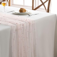 Counfeisly Blush Pink Tulle Fabric 1 Yard
