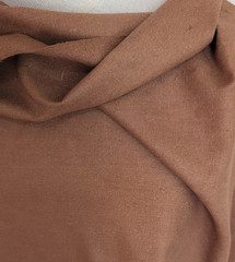 Solid Brown Raw Silk Noil Fabric Very Soft & Nice Drape 45″ Wide x 2½ Yards