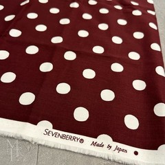 Sevenberry Polka Dot Cotton Fabric 2 Colors Made in Japan 110×100cm
