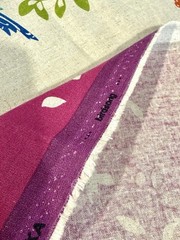 44×23” KOKKA Echino BIRDSONG Pink Cotton Linen Fabric OOP Etsuko Furuya Japan