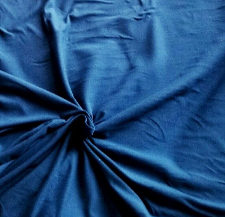 Deep Rich Blue Double-Brushed Knit -Soft, Comfy, Delightful!