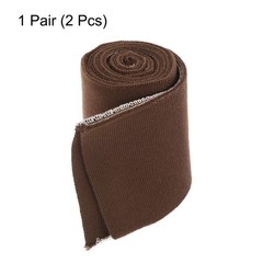 Elastic Cuffs Ribbed Trims 31.5″ x 2.8” Cotton Fabric Knit Rib Brown 1 Pair