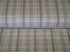 Cream & Wheat Large Bentley Plaid Cotton Homespun Quilt Home Decor Sewing Fabric