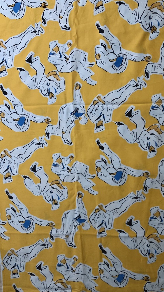 Old Timey Navy Sailor Novelty Specialty Soft Fabric Approx 3 Yards