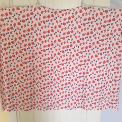 Joann Strawberry and Blueberry Jersey Fabric Pink Red Blue 56″ Wide 2 1/3 yards