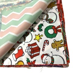 Christmas Holiday Fabric Squares Novelty Classic Prints 9.75″ Sewing Quilting