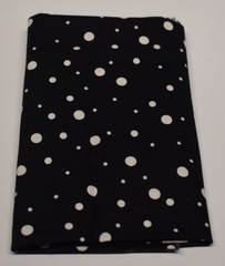 FAT QUARTER LOT of 2 BLACK WHITE mannequin DRESS FORM elsmerelda DOTS