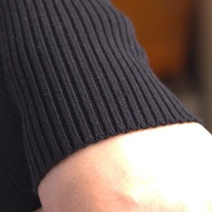 TinaKim Dicke Rippung für Bündchen und Bund, Strickstoff, Kragen, 36x6in