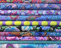 Kaffe Fassett COOL Fat Quarter Bundle Set Free Spirit 100% Cotton 10 Fabrics