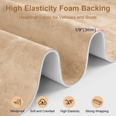 Versatile Upholstery Suede Fabric 36×60 with Foam – Enhance Your Interior Today