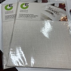 Springs Creative CE Laminated Burlap 6 Sheets – 2 Packs of 3 – 8.5″ X 11″ NEW
