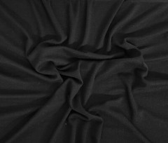 Black Modal Spandex 2×1 Rib Fabric by Yard 4 Way Stretch 12/21
