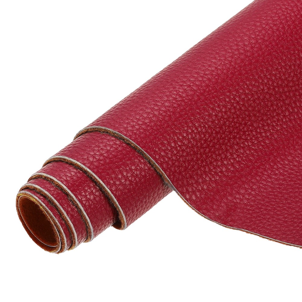 54×36″ PU Faux Leather, Red