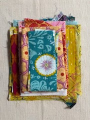 Anna Maria Horner Fabric Scrap Lot, Remnants