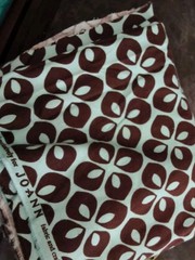 Joann Fabrics Mid-Century Modern Cotton Print Blue Brown 43×80 Fabric