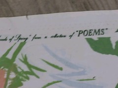 GREEFF By Warner Fabric Sample “Poems” By “Sound of Spring” 35″ L x 26″ W Cotton