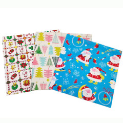 Craft Fabrics 10Pcs Christmas Fat Quarter 100% Cotton Twill Printed Fabric