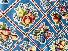 1.25 Yds R.&R. Fruit Retro Kitchen Towel Fabric by Springs Creative Prod-NEW OOP
