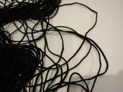 New 3mm (1/8”) Round Elastic Cord Sewing For DIY Face Masks Black 30 Yards
