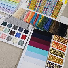 Fabric Swatches for Fashion Design Textile Colour Prediction Book,10 Mix Cards