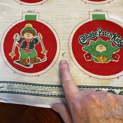 Cabbage Patch Kids Fabric Panel Tree Ornaments Or Sachets cut n sew