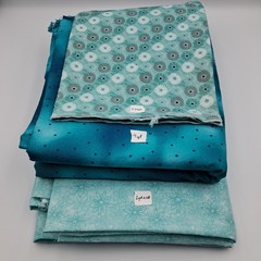 10yd+ Quilt Cotton Sewing Fabric By Quilting Treasures Aqua Teal