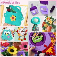 13 PCS Spring Colorful Large Stiff Felt Fabric Sheets 8×35 Inch 1.2mm Thick