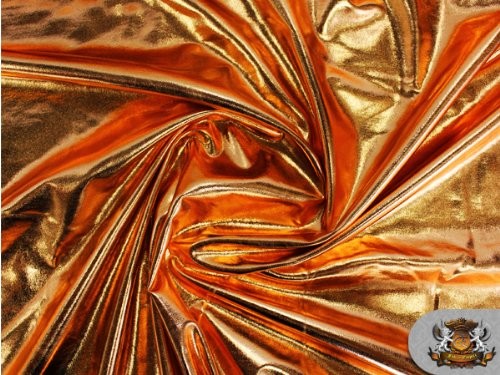 1 X Spandex Metallic Copper Fabric /60″/ Sold by The Yard 60 Inches, Brown