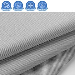 Custom 6 FT gray Fabric Roll Sunwind Screen UV Block Shade Cloth patio Yard