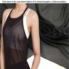 Mesh Stretchy Nylon Fabric Sewing for Costume Dancewear Petticoat Wedding DIY