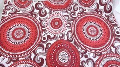Connecting Threads Symphony of Blues Rhapsody White Red 104″ W X 37″