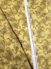 Yellow Birds on Golden Brown Branches 1Y Springs Creative Fabric Floral Stencil