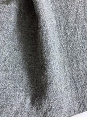 Heavyweight Charcoal Gray Wool 61″ Last Half Yard Left Craft Project