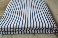 NO TARRIF CHARGES 100% ✅ ZK-25 Hand Printed 4 Yard 100% Cotton Striped Fabric