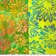 Lot 11 Fat Quarters Bouquet #3 Batik Lunn Fabric FQ Pack Cotton Handmade