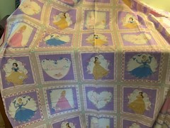 Disney Princess II fabric 6440 Spring Industries 135″ x 46″ cheater quilt cotton