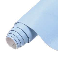 Faux Leather Sheets 12×53 Inch Solid PU Leather Fabric Blue Violet/White